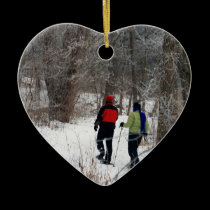 Snow Shoeing In The Park ornaments