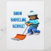 Snow Shoveling Service Full Color Flyer