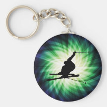 Snow Ski Gift Keychain