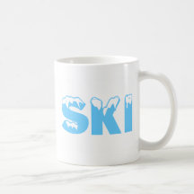 Snow Skiing Coffee Mugs