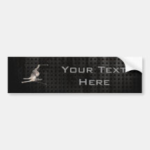 Snow Skiing; Cool Black Bumper Stickers