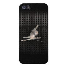 Snow Skiing; Cool Black Case For The iPhone 5