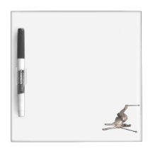 Snow Skiing; Cool Black Dry-Erase Whiteboard