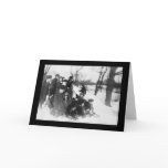 Snow Sledding in Central Park 1914 Card