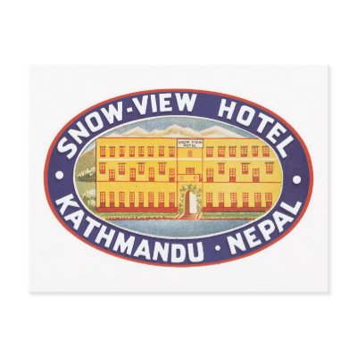Snow View Hotel Kathmandu Nepal Post Card