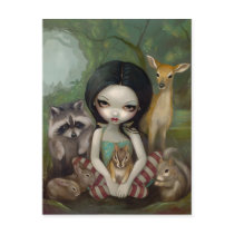 "Snow White and Her Animal Friends" Postcard