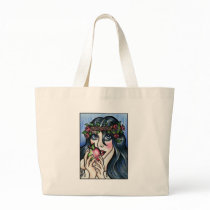 Snow white and her Apple. Fairytale fantasy art Canvas Bag