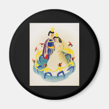 Snow White and the seven dwarfs Refrigerator Magnet