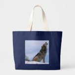 Snow Wolf Howling Bags