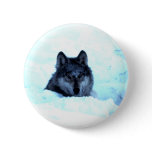 Snow Wolf  Wolves buttons