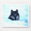 Snow Wolf  Wolves mousepads