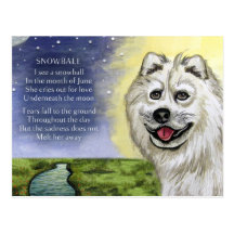 SNOWBALL POSTCARD