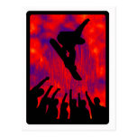 snowboard all advance postcard