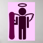 snowBOARD angel Poster