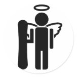 snowboard angel sticker
