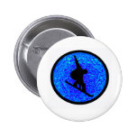 Snowboard Bluesy Stylers Buttons