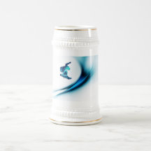 Snowboard Design Beer Stein Coffee Mugs