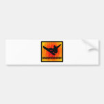 Snowboard Fire Zone Bumper Sticker
