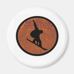 Snowboard Found Gold Refrigerator Magnet