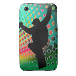Snowboard in Cosmic Snowstorm iPhone 3 Cover