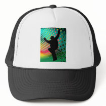 Snowboard in Cosmic Snowstorm Mesh Hats