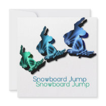Snowboard Jumps Invitation