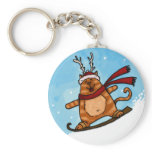 snowboard kitty keychains