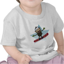 Snowboard Monkey infant tee