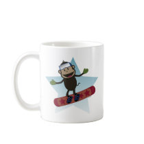 Snowboard Monkey Mug