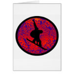 Snowboard Night Jam Greeting Card