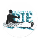 snowBOARD OR DIE stickers
