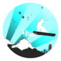snowboard : powder trail stickers