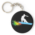 snowboard. rainbow. keychains