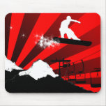 snowboard. red. mousepads