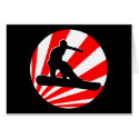 snowboard : red rays cards