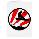 snowboard : red rays cards