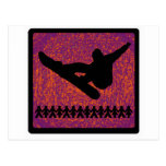 Snowboard Right ALINE Postcard
