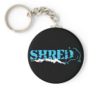 snowboard. shred. keychains