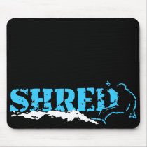 snowboard. shred. mouse pads