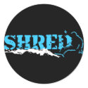 snowboard. shred. stickers