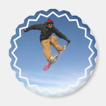 Snowboard Tail Grab Magnet