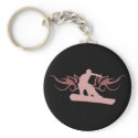 snowboard. tribal. keychains