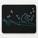 snowBOARD with birds mousepads