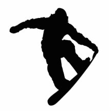 Snowboarder Acrylic Cut Out
