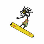Snowboarder embroidered shirts