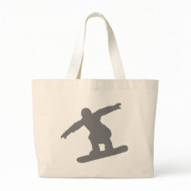 snowboarder in action snowboarding tote bags