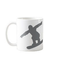 snowboarder in action snowboarding coffee mug
