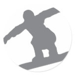 snowboarder in action snowboarding stickers