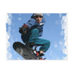 Snowboarder in the Snow Postcard 