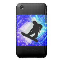 Snowboarder in Whiteout Case-Mate iPhone 3 Case